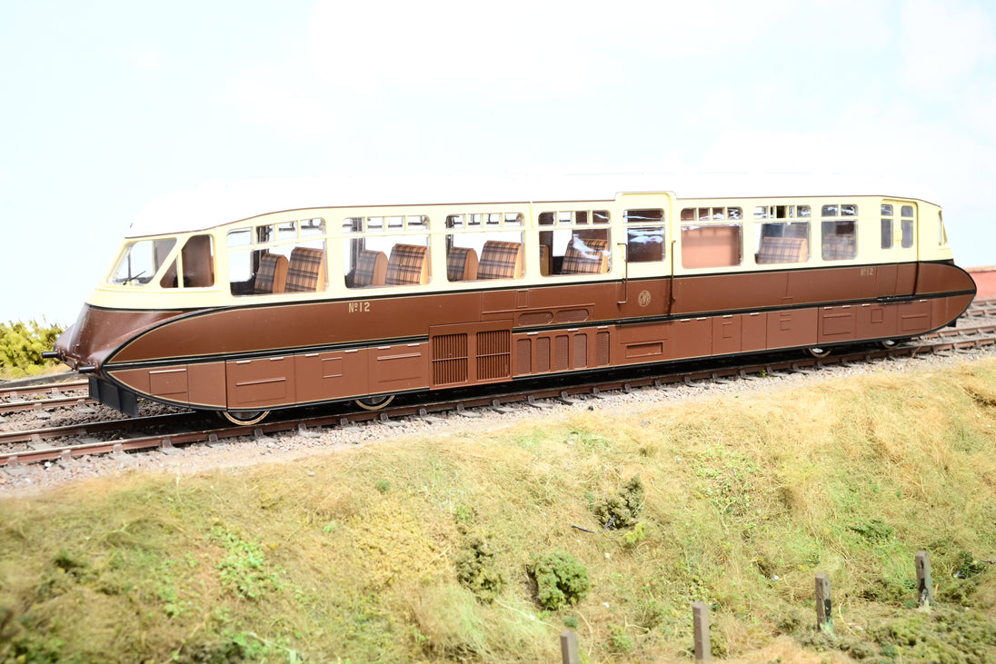 Dapol O Gauge 7DF-011-001 GWR Monogram Streamlined Railcar No.12