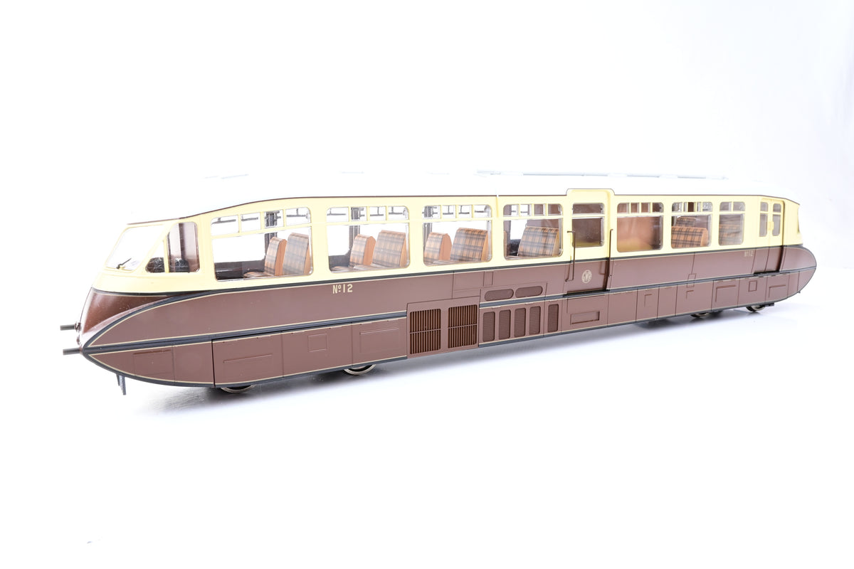 Dapol O Gauge 7DF-011-001 GWR Monogram Streamlined Railcar No.12