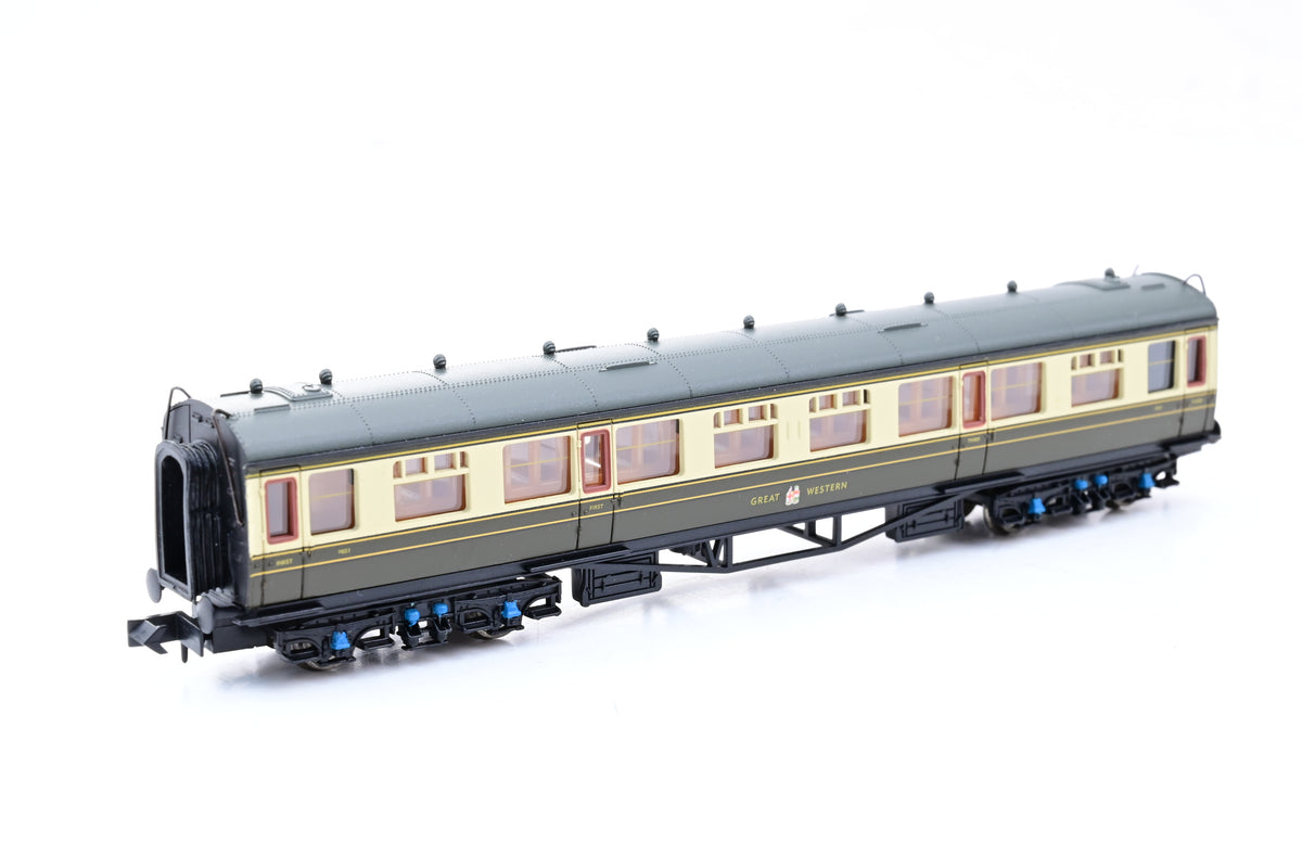 Collett Coach Dapol N Gauge NC-015B GWR Collett Coach, Hawksworth Livery No.7021 - B