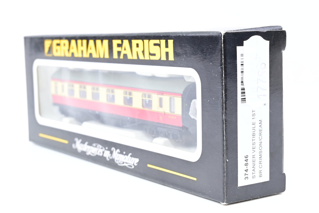 Graham Farish N Gauge 374-846 BR Crimson & Cream Stanier Vestibule 1st