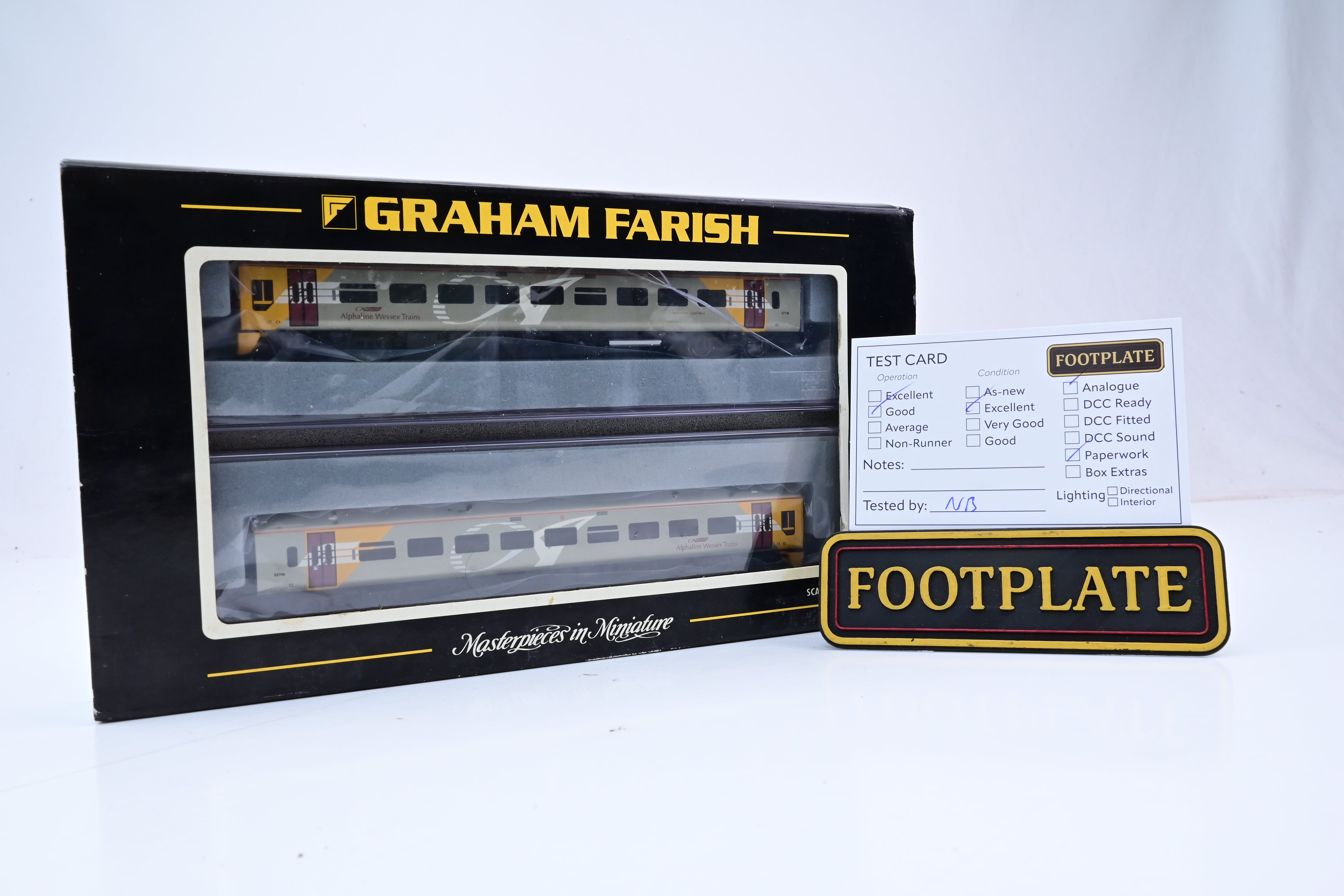 Graham Farish Nゲージ 2個セット 箱傷み有 Graham Farish N Gauge 371-553 Wessex Trains Alphaline Class 158 2 Car