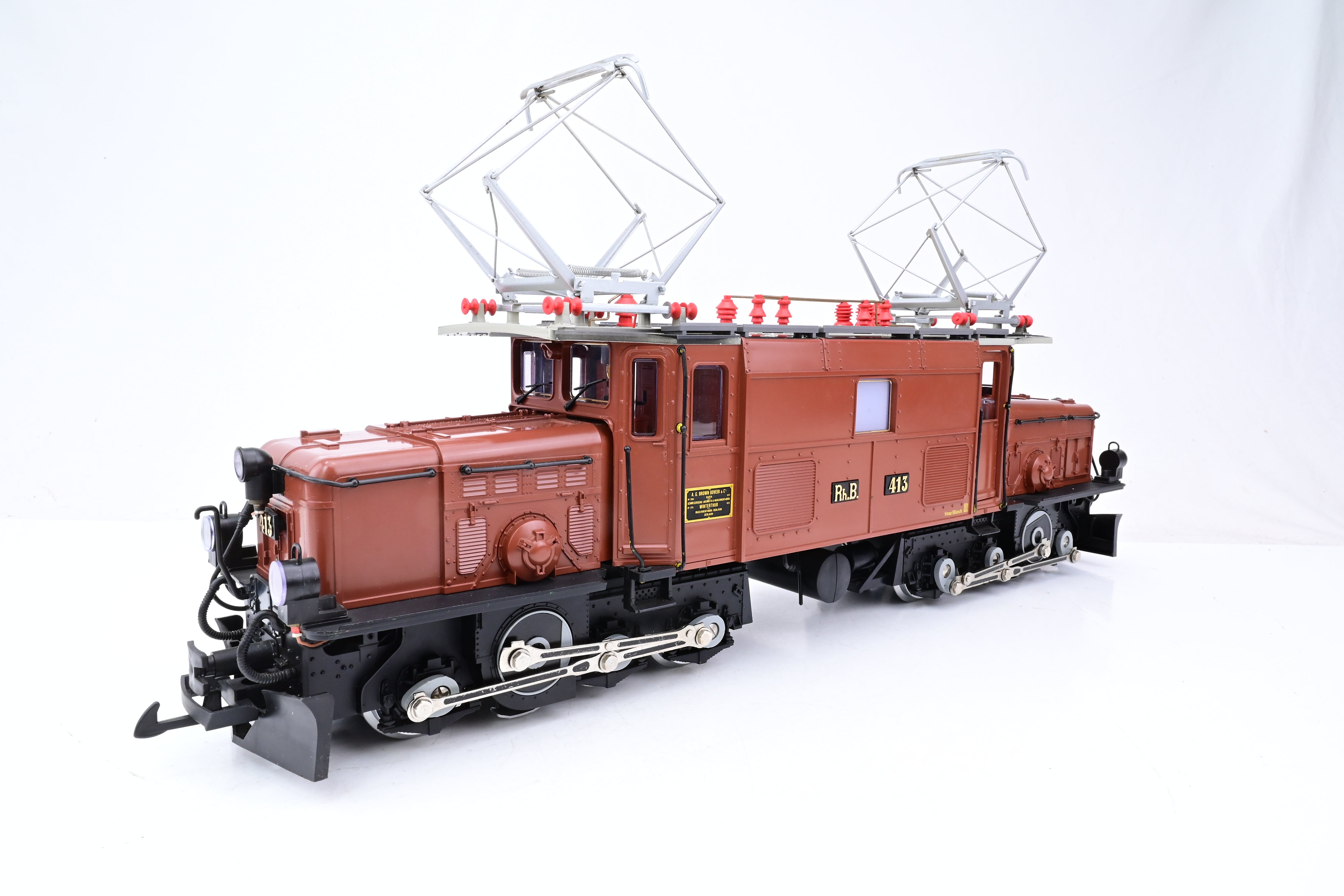 LGB G Gauge 2040 RhB Crocodile Electric Loco No.413 - Boxed