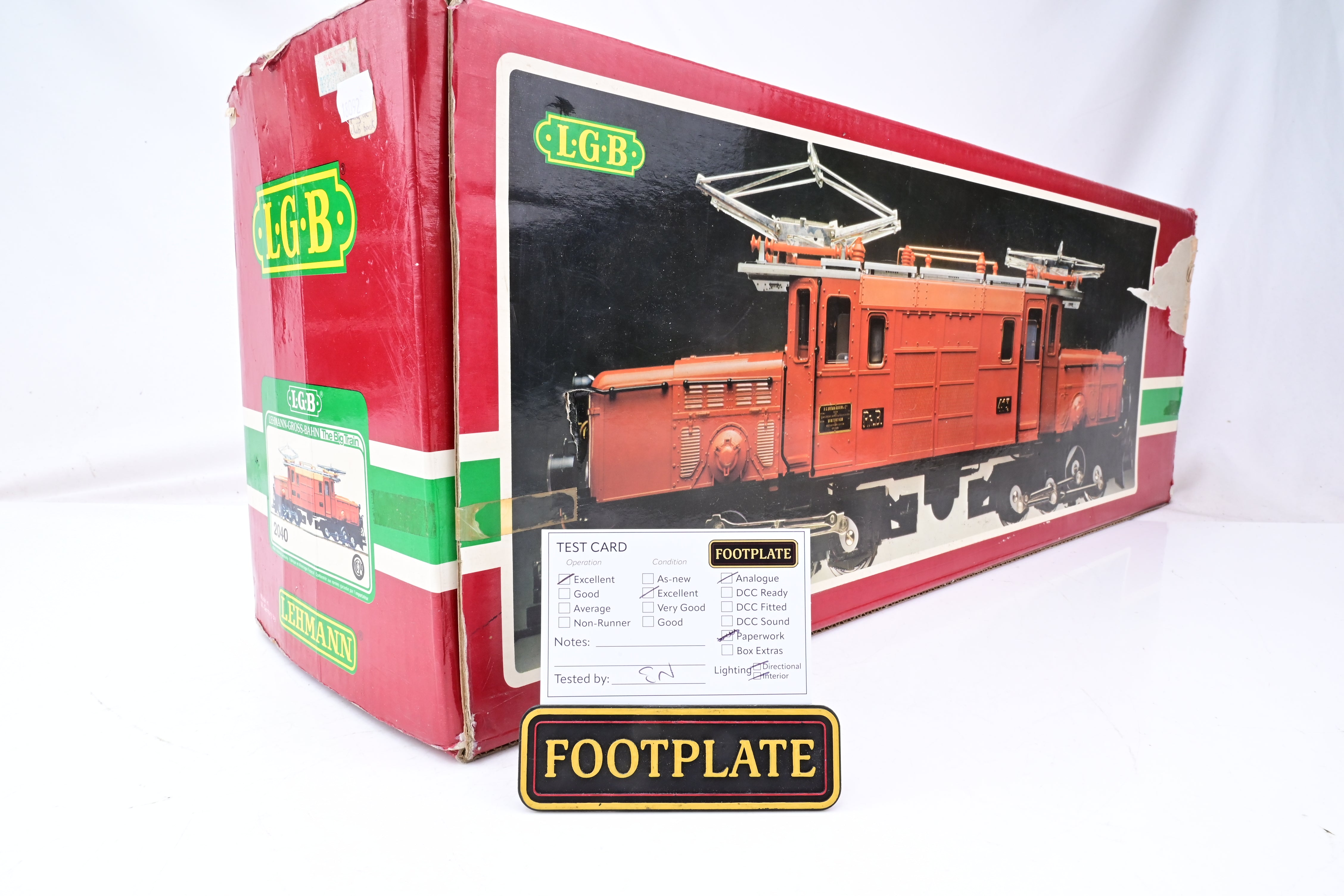 LGB G Gauge 2040 RhB Crocodile Electric Loco No.413 - Boxed