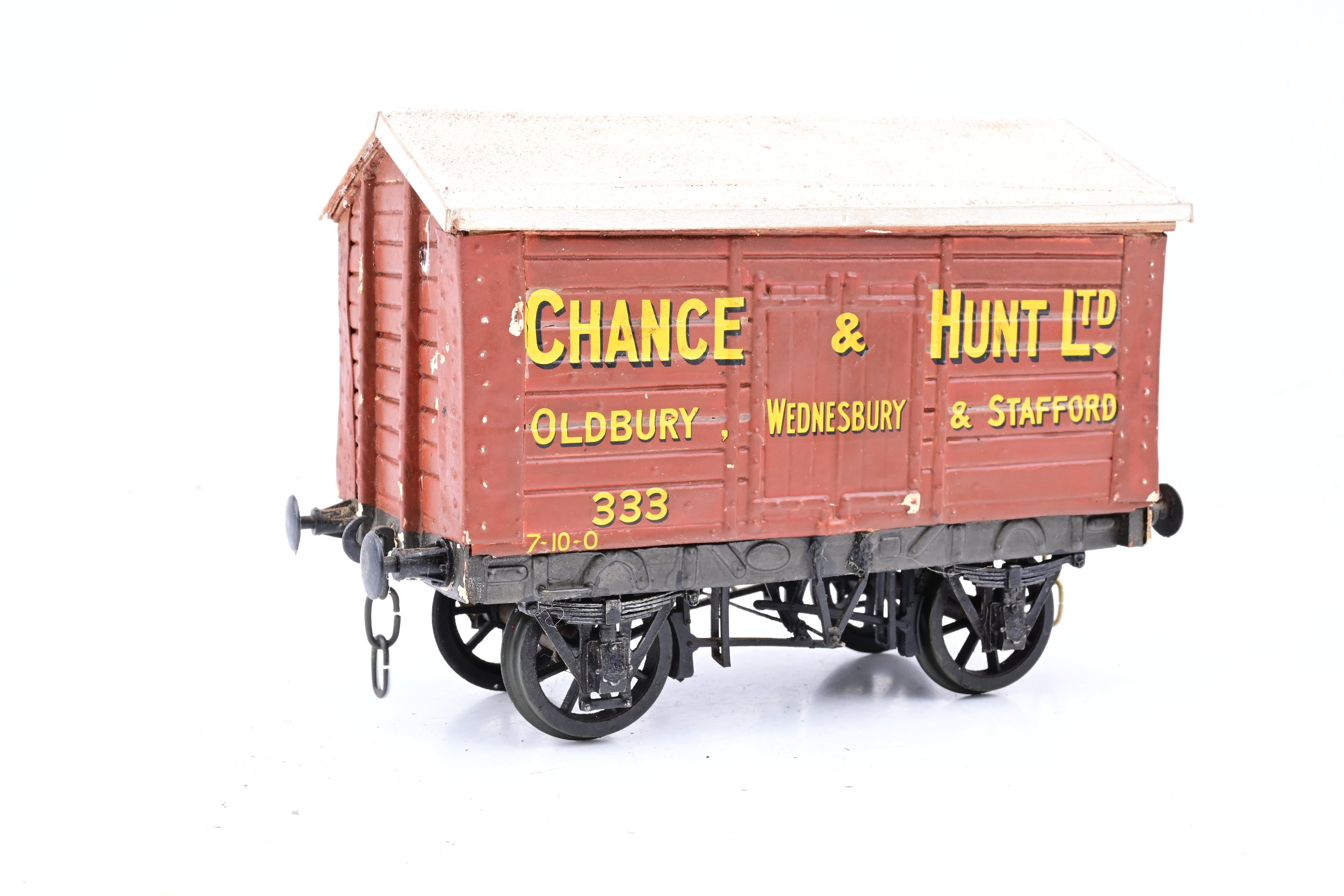 Kit Built Gauge 1 10mm Chance & Hunt Salt Wagon No.333