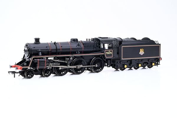 Bachmann OO Gauge 31-117DC Standard Class 4MT No.75074 BR1B Tender BR Lined Black Early Emblem - DCC Fitted, Boxed