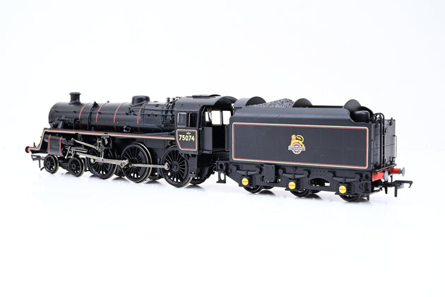 Bachmann OO Gauge 31-117DC Standard Class 4MT No.75074 BR1B Tender BR Lined Black Early Emblem - DCC Fitted, Boxed