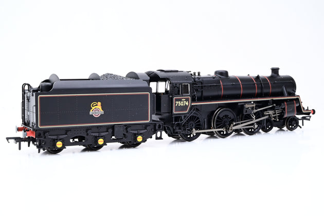 Bachmann OO Gauge 31-117DC Standard Class 4MT No.75074 BR1B Tender BR Lined Black Early Emblem - DCC Fitted, Boxed