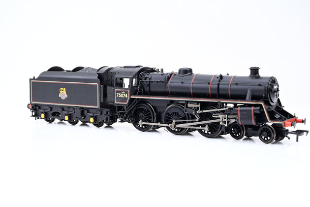 Bachmann OO Gauge 31-117DC Standard Class 4MT No.75074 BR1B Tender BR Lined Black Early Emblem - DCC Fitted, Boxed