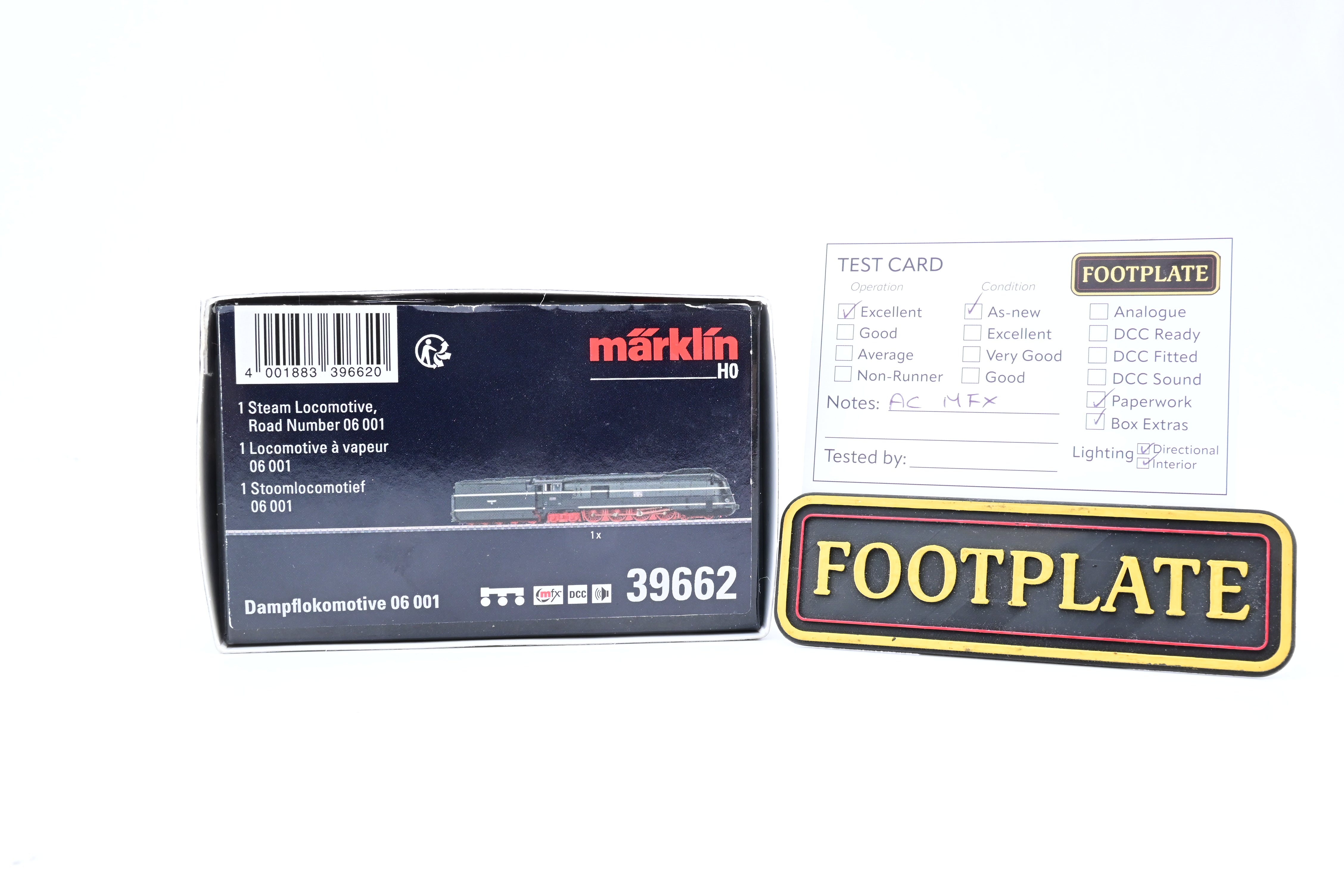Marklin HO Gauge 39662 DRB Steam Locomotive No.06 001 - Sound, Digital