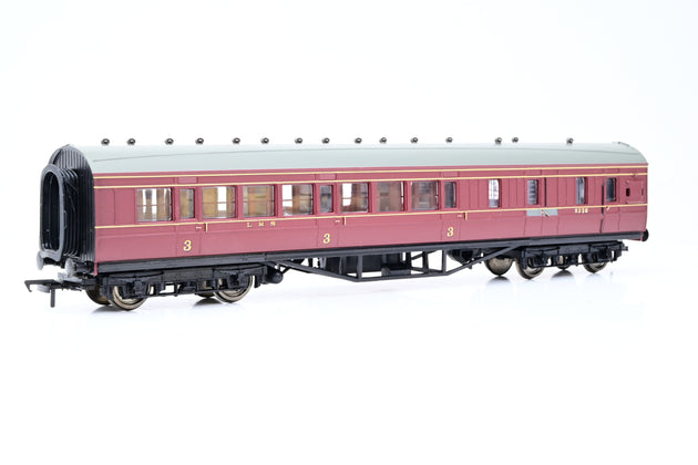 Bachmann OO Gauge 34-226B 57ft Corridor Brake End Crimson LMS No.5328