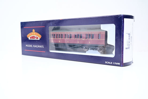 Bachmann OO Gauge 34-252B 57ft Corridor 1st/3rd Crimson LMS No.3619