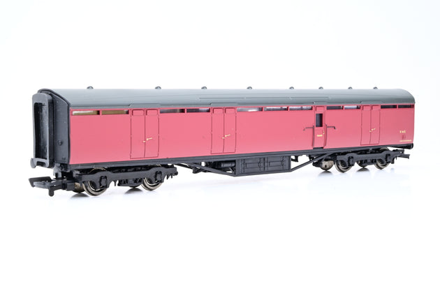 Bachmann OO Gauge 34-653 63ft Thompson BG Full Brake Crimson BR No.E16E
