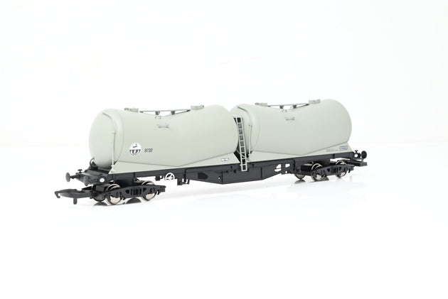 Hornby OO Gauge R6313 PDA Depressed Centre Wagon 'Lloyds & Scottish' No.9732