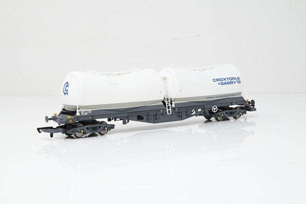 Hornby OO Gauge R6312 PDA Depressed Centre Wagon 'Croxton & Lloyds' No.9528 - Boxed
