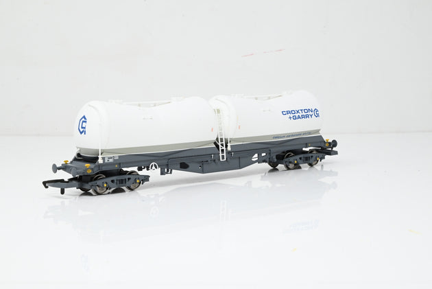 Hornby OO Gauge R6312 PDA Depressed Centre Wagon 'Croxton & Lloyds' No.9528 - Boxed