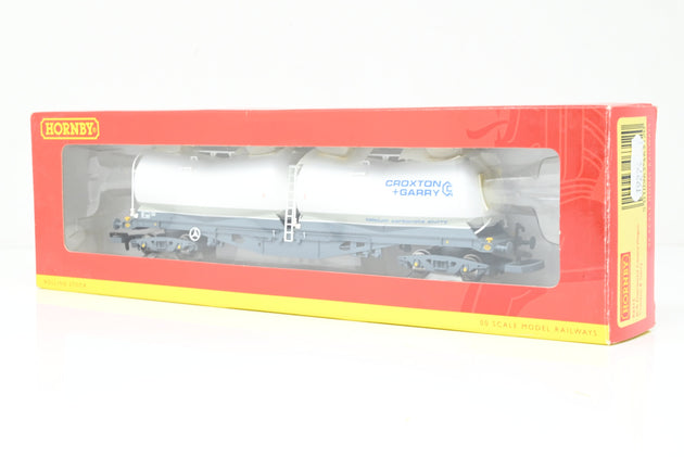 Hornby OO Gauge R6312 PDA Depressed Centre Wagon 'Croxton & Lloyds' No.9528 - Boxed