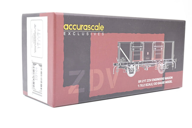 Accurascale OO Gauge ACC1099EXCL BR 21T ZDV Engineers Wagon TOPS Bauxite No.LDB311717