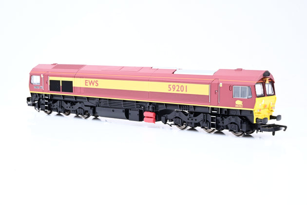 Hornby OO Gauge R2520 EWS Maroon & Gold Class 59 No.59201 'Vale of York' - Boxed