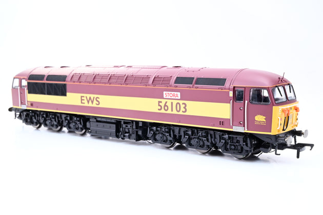 Hornby OO Gauge R2750 EWS Maroon & Gold Class 56 No.56103 'Stora' - Boxed