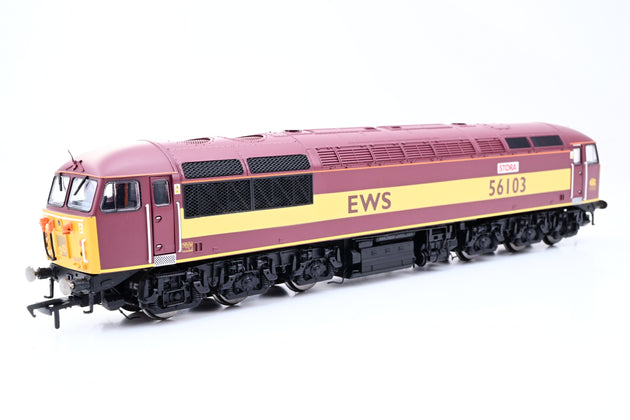 Hornby OO Gauge R2750 EWS Maroon & Gold Class 56 No.56103 'Stora' - Boxed