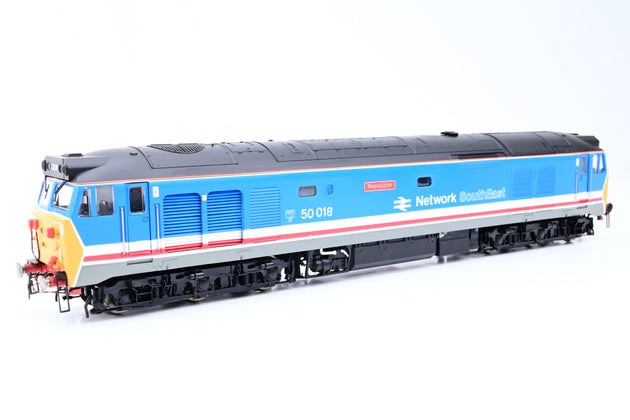 Hornby OO Gauge R2348 BR Blue Class 50 No.50018 'Resolution' - Boxed