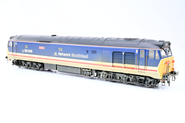 Hornby OO Gauge R2350 Network SouthEast Class 50 No.50045 'Achilles' - Factory Weathered, Boxed