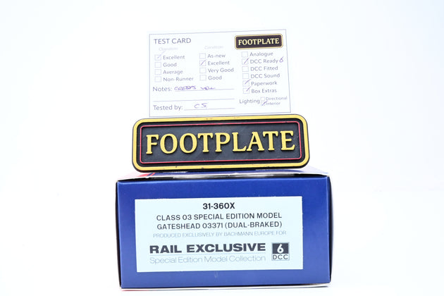 Bachmann OO Gauge 31-360X BR Blue Class 03 No.03371 - Rail Exclusive Special Edition, Boxed