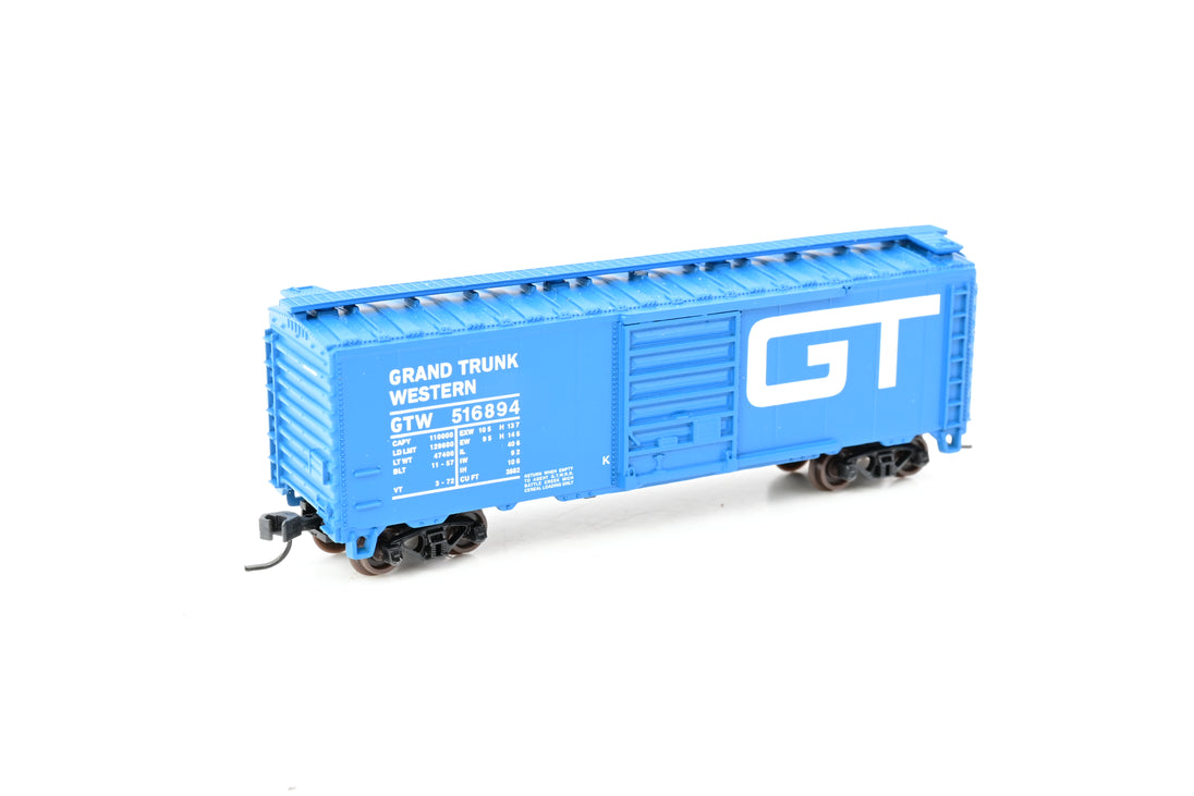 34084 Atlas N Gauge 34084 40' Box Car Grand Trunk Western no.516894 - Boxed