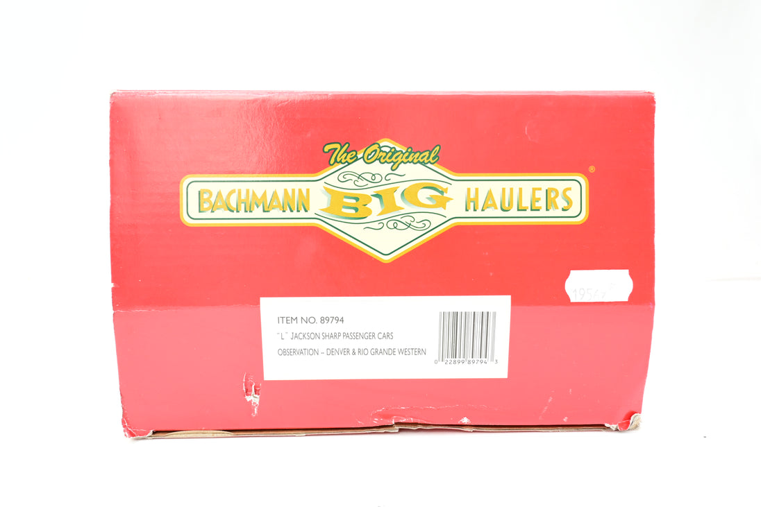 Bachmann G Gauge 89794 Denver & Rio Grande Western Jackson Sharp Obser