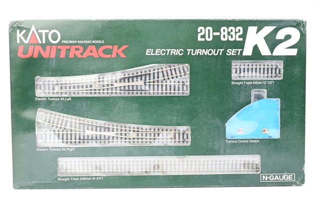 Kato N Gauge 20-832 K2 Electric Turnout Set