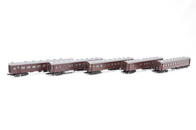 Kato N Gauge 5018/19/20 5 Car Suha 43 Series Passenger Car Set - Boxed