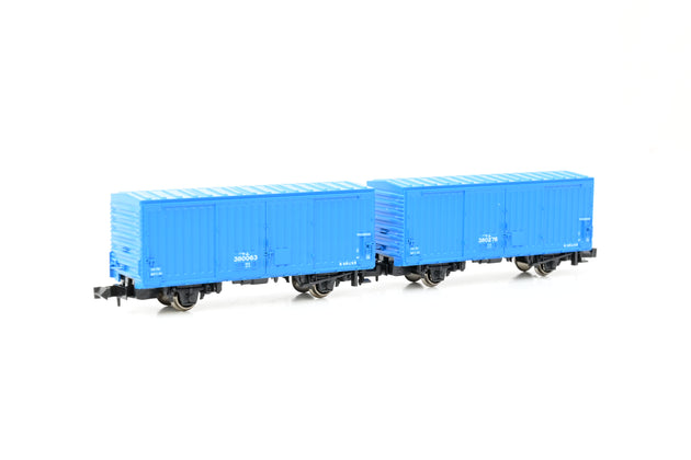 Kato N Gauge 8033 Freight Car WAMU 380000 Blue 2 Cars Set