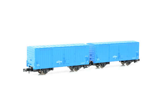 Kato N Gauge 8033 Freight Car WAMU 380000 Blue 2 Cars Set