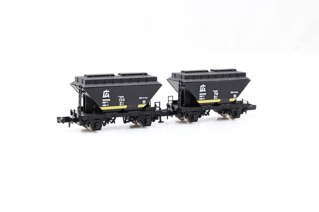 Micro Ace N Gauge A3023 Pair of Japanese National Railways (JNR) Hora 100 Hopper Wagons