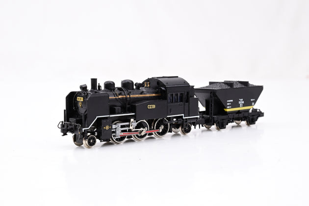 Micro Ace N Gauge A6201 JNR 2-6-2 Steam Locomotive w/Hopper Car No.C12-66 - Boxed