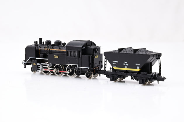 Micro Ace N Gauge A6201 JNR 2-6-2 Steam Locomotive w/Hopper Car No.C12-66 - Boxed