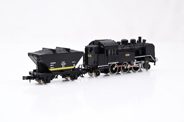 Micro Ace N Gauge A6201 JNR 2-6-2 Steam Locomotive w/Hopper Car No.C12-66 - Boxed
