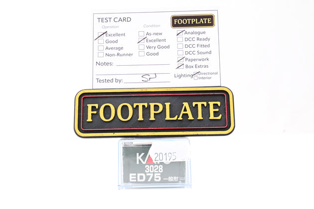 Kato N Gauge 3028 JNR ED75 Electric Locomotive - Unnumbered