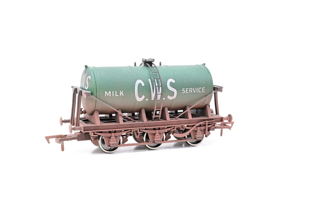 Dapol OO Gauge 4F-031-026 CWS 6 Wheel Milk Tanker -Weathered, Boxed