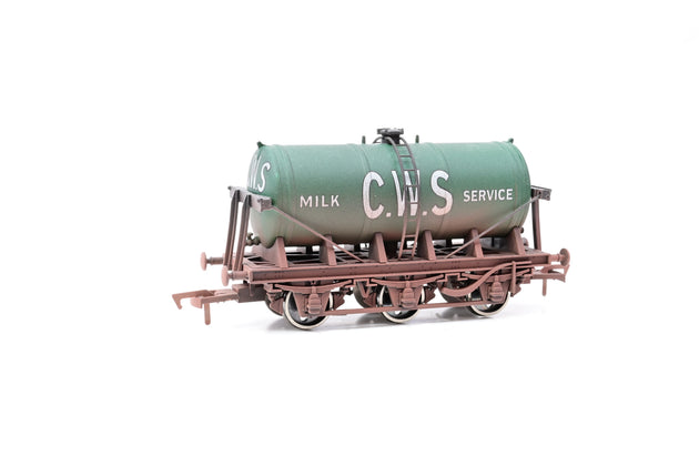 Dapol OO Gauge 4F-031-026 CWS 6 Wheel Milk Tanker -Weathered, Boxed