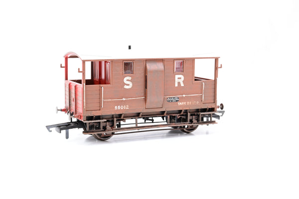 Hornby OO Gauge R6913 SR (exLSWR) 20 Ton Brake Van - Weathered, Boxed