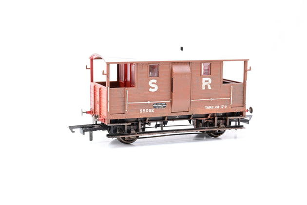 Hornby OO Gauge R6913 SR (exLSWR) 20 Ton Brake Van - Weathered, Boxed