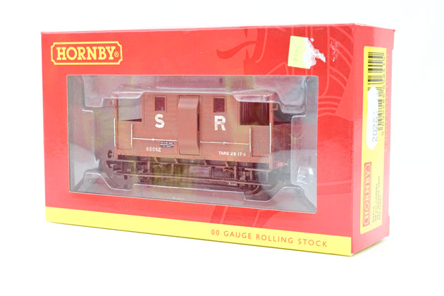 Hornby OO Gauge R6913 SR (exLSWR) 20 Ton Brake Van - Weathered, Boxed
