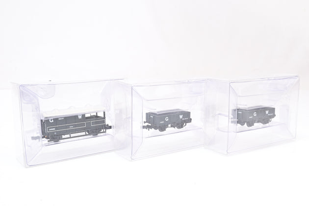 Graham Farish N Gauge Rake of 3 GWR Wagons - ex-Train Set