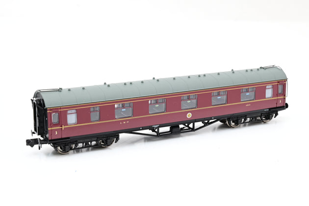 Graham Farish N Gauge 374-845C Stanier First Corridor Coach LMS Crimson No.1055 - Boxed