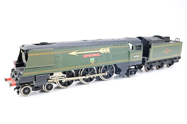 Wrenn OO Gauge W2268/A BR Green West Country No.34092 'City of Wells' - Boxed