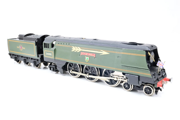 Wrenn OO Gauge W2268/A BR Green West Country No.34092 'City of Wells' - Boxed