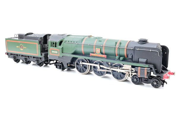 Hornby Dublo OO Gauge 2235 BR Green West Country Class No.34005 'Barnstaple' - Boxed