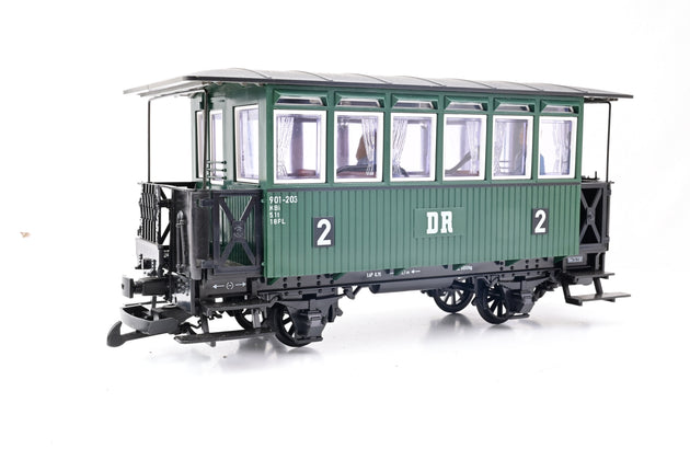 LGB G Gauge DR 2nd Class 4 Wheel Coach - Unboxed