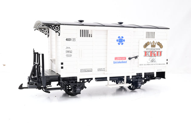 LGB G Gauge EKU 4 Wheel White Van - Unboxed